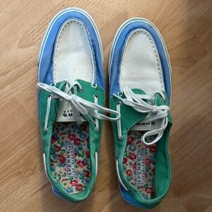 Sperry Blue and Green Sneakers